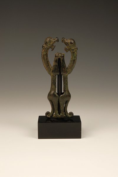 Bronze Lion Finial, 9th-8th Century BC by Egyptian